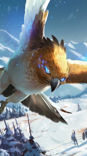 Omen Hawk from Legends of Runeterra 4K