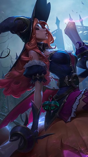 Miss Fortune, Bewitching, Splash Art, LoL, 4k HD Phone Wallpaper | Rare ...