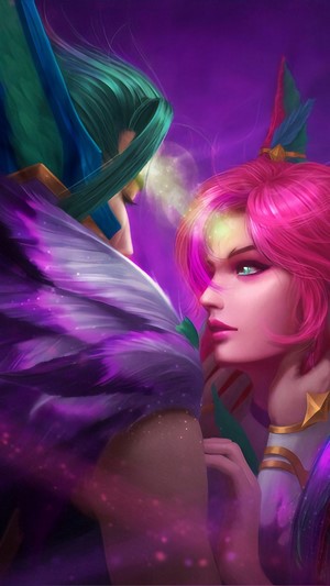 Star Guardian Xayah and Rakan from LoL 4K