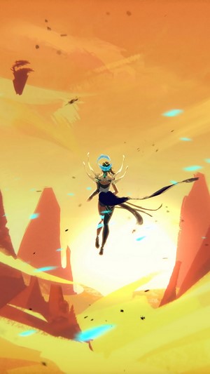 Karma from League of Legends, Phoenix skin, 4K