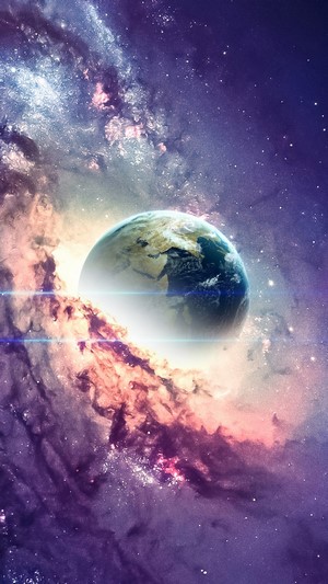 Black Hole, Planet, Space, Stars, Digital Art HD
