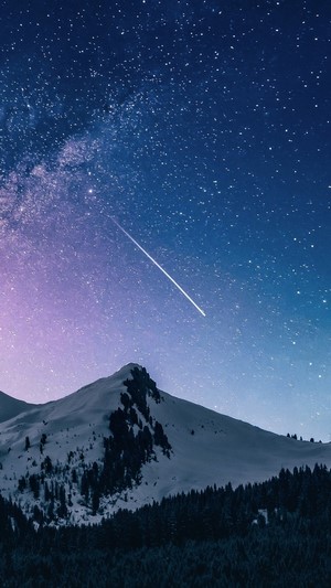 Night Sky Clouds Shooting Star Grassland Landscape Scenery 4K Wallpaper  iPhone HD Phone #4430f