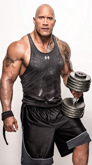 Dwayne, Johnson, Actor, Workout HD HD Phone Wallpaper | Rare Gallery