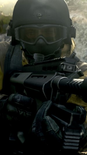 Soldier aiming rifle in Call of Duty Modern Warfare 4K