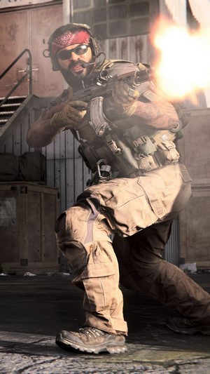 Soldier firing a weapon in Call of Duty Modern Warfare 4K