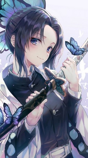 #327627 Shinobu Kocho, Kimetsu no Yaiba, Butterflies, 4k - Rare Gallery ...