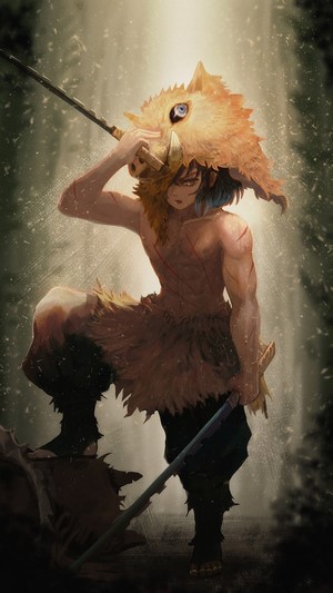 Inosuke Hashibira, Kimetsu no Yaiba, 4k