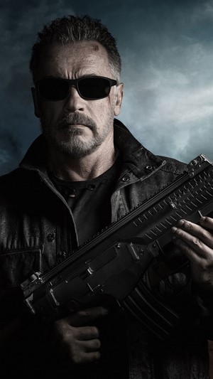 Terminator: Dark Fate, Movie, Poster, Arnold Schwarzenegger, 4k