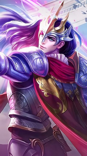 Lancelot, Floral knight, Skin, Mobile Legends, 4k