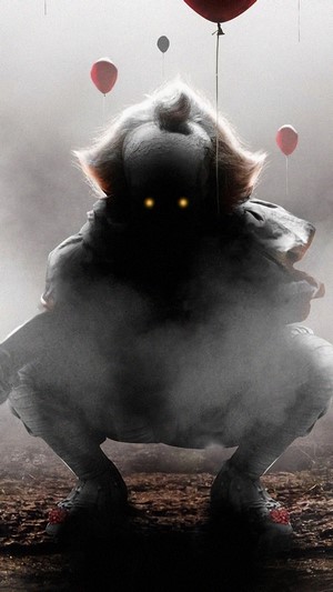 IT Chapter 2, Pennywise, Red Balloon, Scary, Clown, 4k