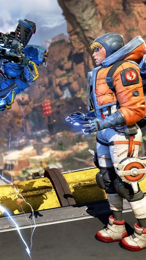 Wattson and Pathfinder from Apex Legends 4K