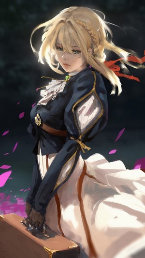 Violet Evergarden, Anime, Girl, 4k