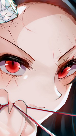 Nezuko, (Kimetsu no Yaiba), Demon Form, 4k