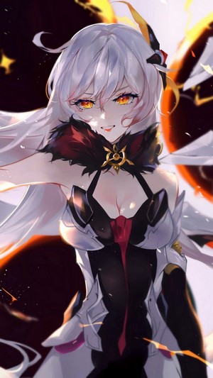 Anime, Girl, Beautiful, White Hair, Kiana Kaslana, Honkai Impact 3rd, 4k
