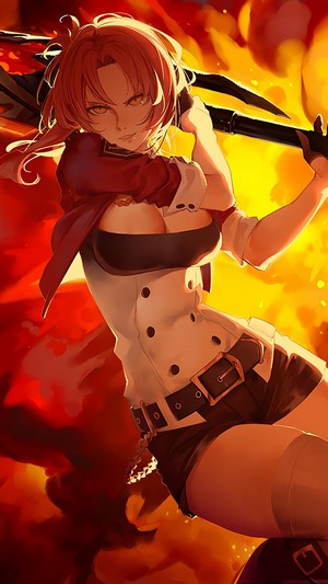 Murata Himeko from Honkai Impact 3rd with Big Sword