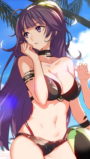 Anime Girls, Beach, Summer, Bikini, Raiden, Kiana, Bronya, Honkai Impact 3rd, 4k