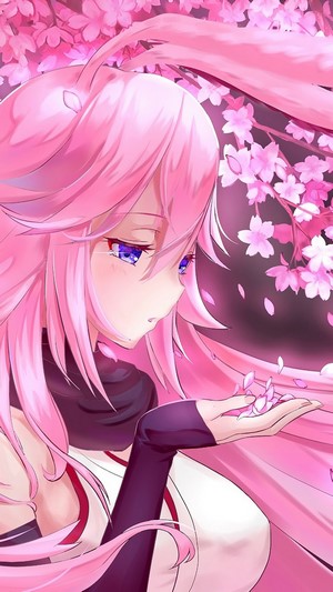 Anime, Girl, Pink Hair, Cherry Blossom, Yae Sakura, Honkai Impact 3rd, 4k