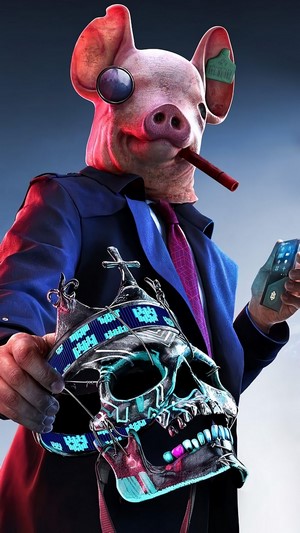 Pig Mask Character from Watch Dogs Legion 4K
