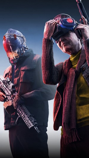 Watch Dogs Legion characters with masks and weapons
