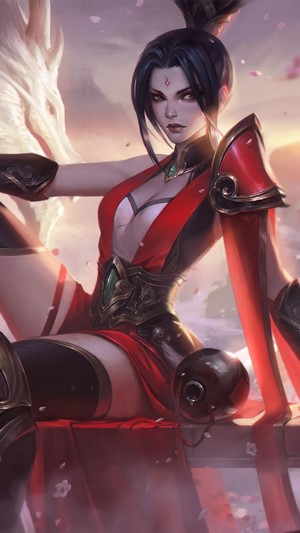 Riven from League of Legends, Valiant Sword Splash Art 4K
