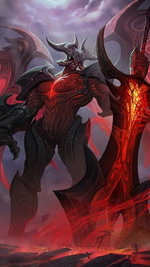 Aatrox, LoL, 4k HD Phone Wallpaper | Rare Gallery