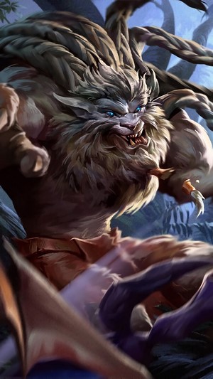 Rengar from LoL fighting Kha'Zix 4K
