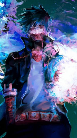 Dabi, (My Hero Academia), Blue Flames, 4k