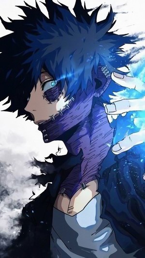 Dabi, (My Hero Academia), Blue Flame, 4k