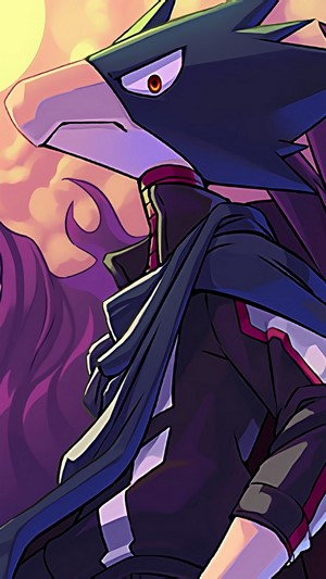 Fumikage Tokoyami and Dark Shadow from My Hero Academia 4K