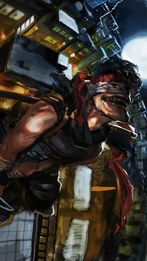 Blindfolded man from My Hero Academia in 4K