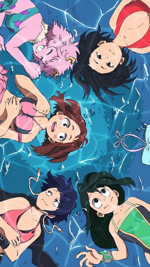 My Hero Academia, Girls, Swimsuit, 4k