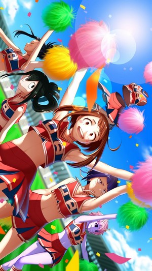 Girls from My Hero Academia as Cheerleaders
