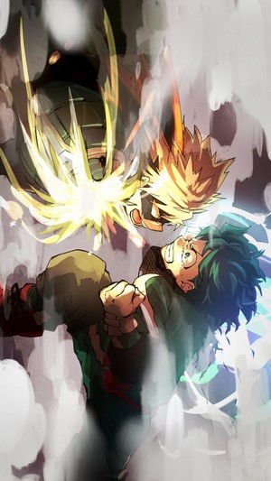 Izuku Midoriya vs Katsuki Bakugo from My Hero Academia 4K