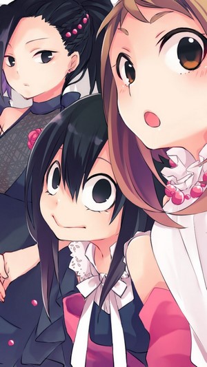 My Hero Academia Girls: Tsuyu, Momo, and Ochaco