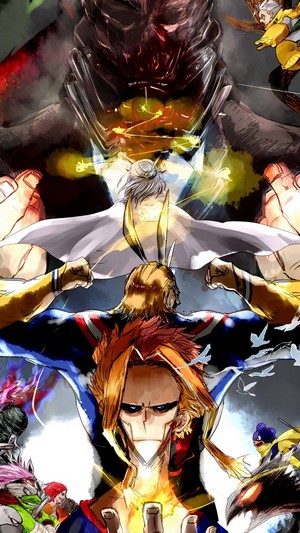 All Might and other My Hero Academia characters