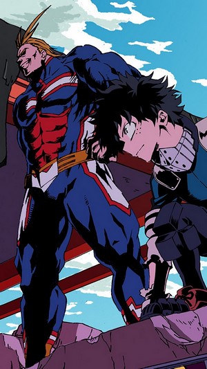 All Might and Izuku from My Hero Academia 4K