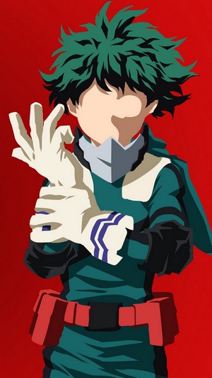 Izuku Midoriya, Minimalist, [My Hero Academia], 4k