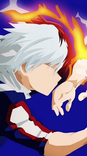 Shoto Todoroki vs Izuku Midoriya, Minimalist, [My Hero Academia], 4k