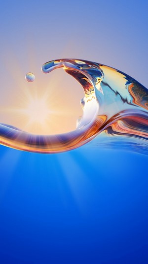 Sun and Water Wave 4K