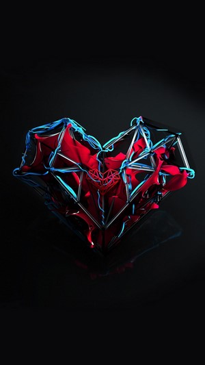 Abstract 4K Heart Digital Art