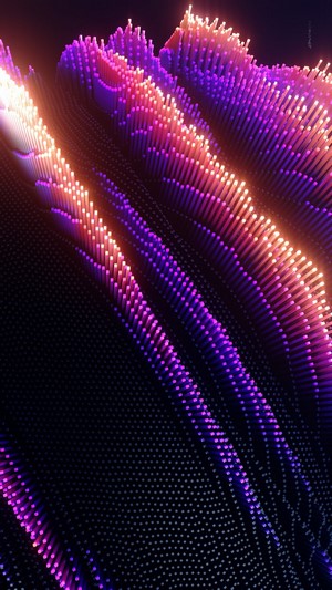 Abstract 3D Digital Art with Colorful Lights