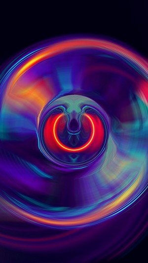 Abstract digital art with swirling colors