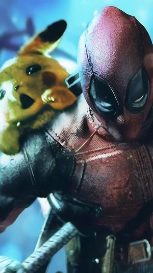 Deadpool, Pikachu, 4k