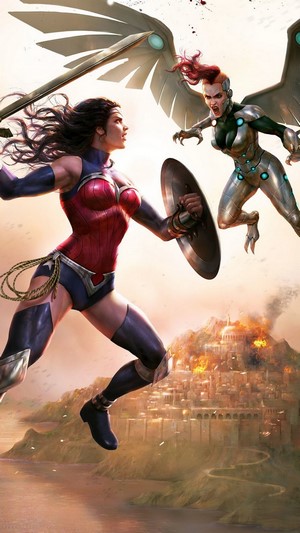 Wonder Woman from Wonder Woman: Bloodlines fighting