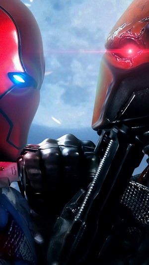 Red Hood vs Deathstroke 4K