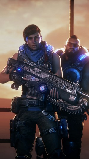 Kait Diaz and JD Fenix from Gears 5