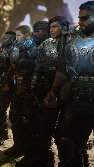 Gears 5 characters in armor