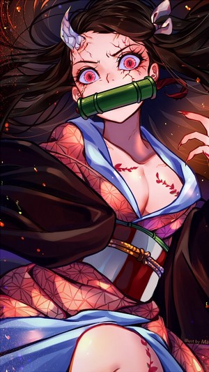 Nezuko, Demon Form, Transformation, (Kimetsu no Yaiba), 4k