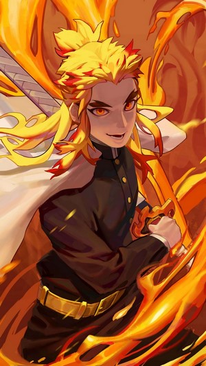 Kyojuro Rengoku from Kimetsu no Yaiba 4K