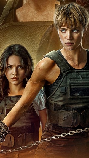 Dani Ramos and Grace from Terminator: Dark Fate 4K